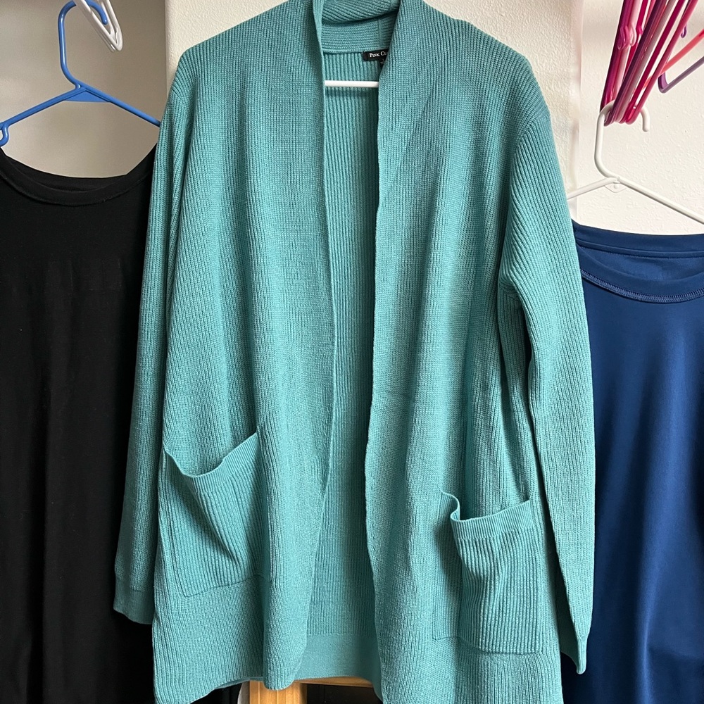Aqua/sage cardigan
